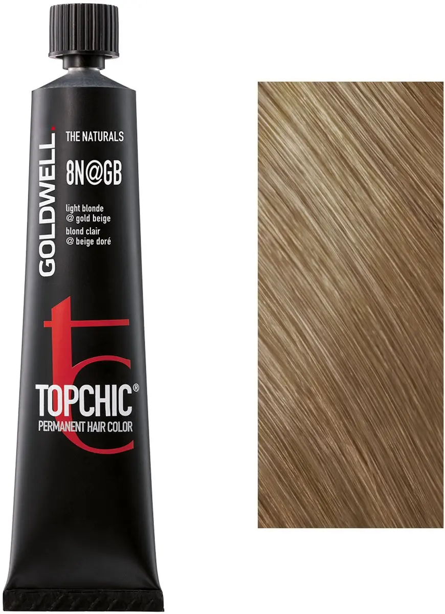 Goldwell Topchic 8N@GB Lichtblond Eluminated Goud Beige - 60ml