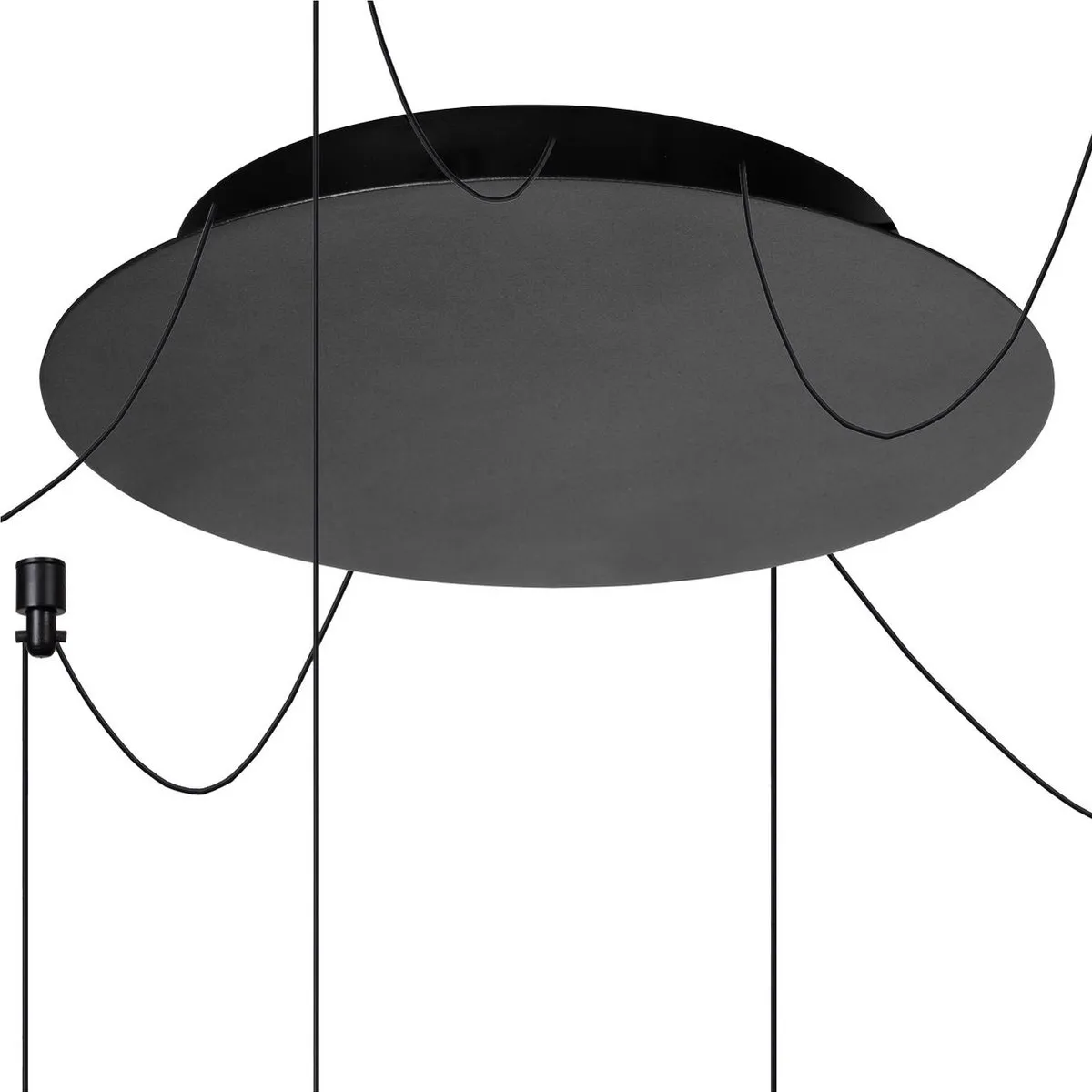 Lucide Lorenz Hanglamp Ø120cm - 6x4W LED 3000K Zwart