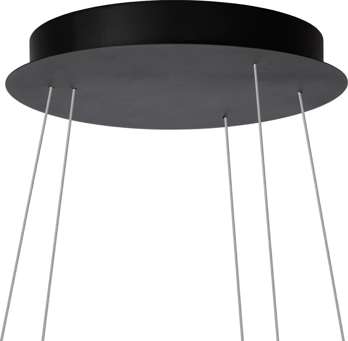 Lucide TRINITI - Hanglamp - Ø 80 cm - LED Dimbaar - 3000K - Zwart