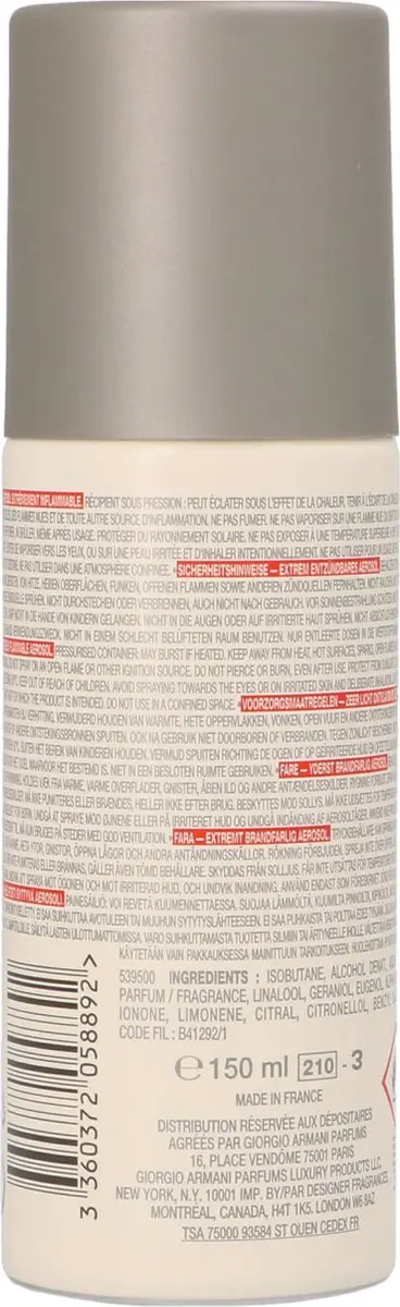 Armani Acqua Di Gio pour Homme Deo - 150ml - afbeelding 6 van 6