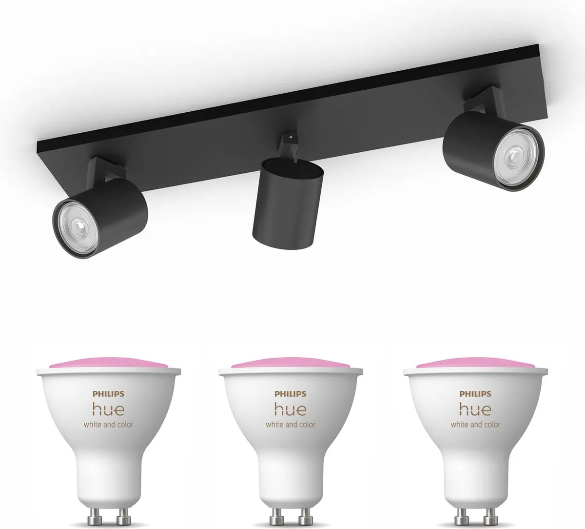 Philips Hue Runner Opbouwspot Zwart