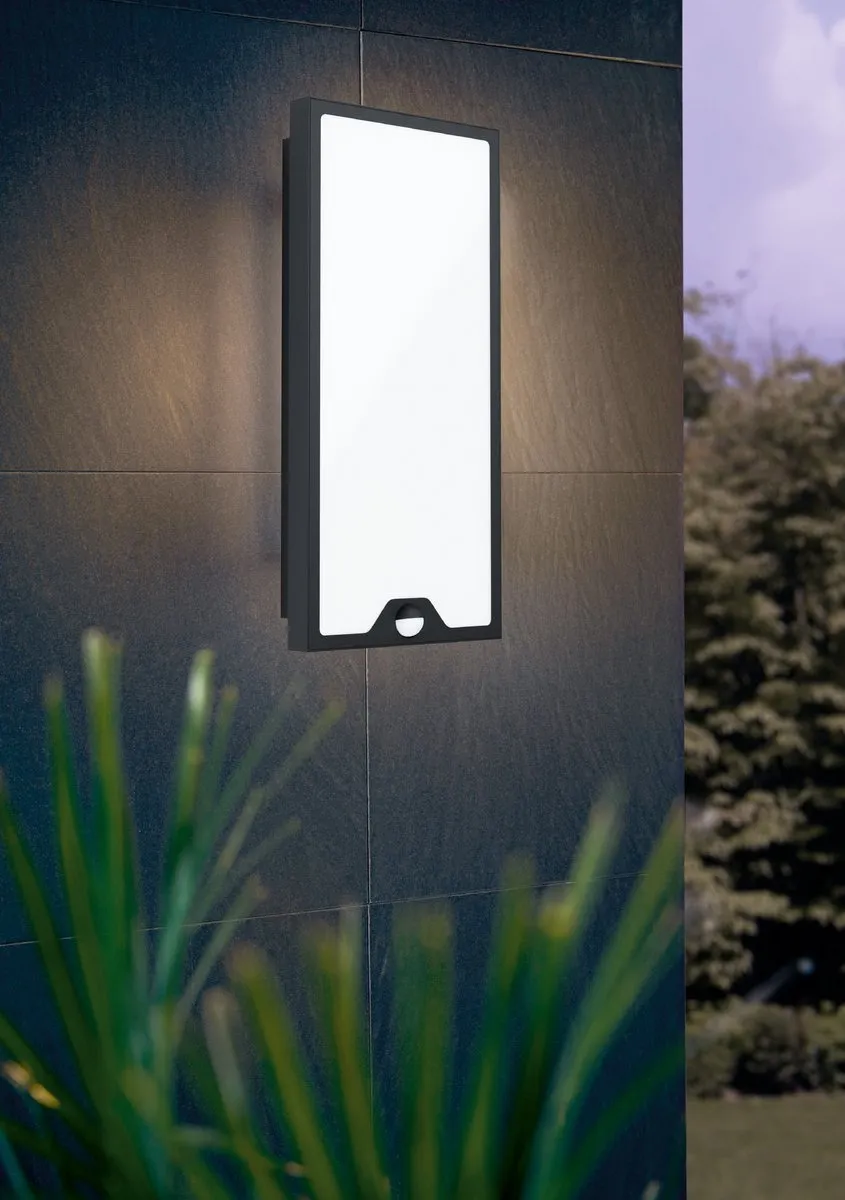 Eglo Casazza Wandlamp Buiten LED 42cm - Zwart