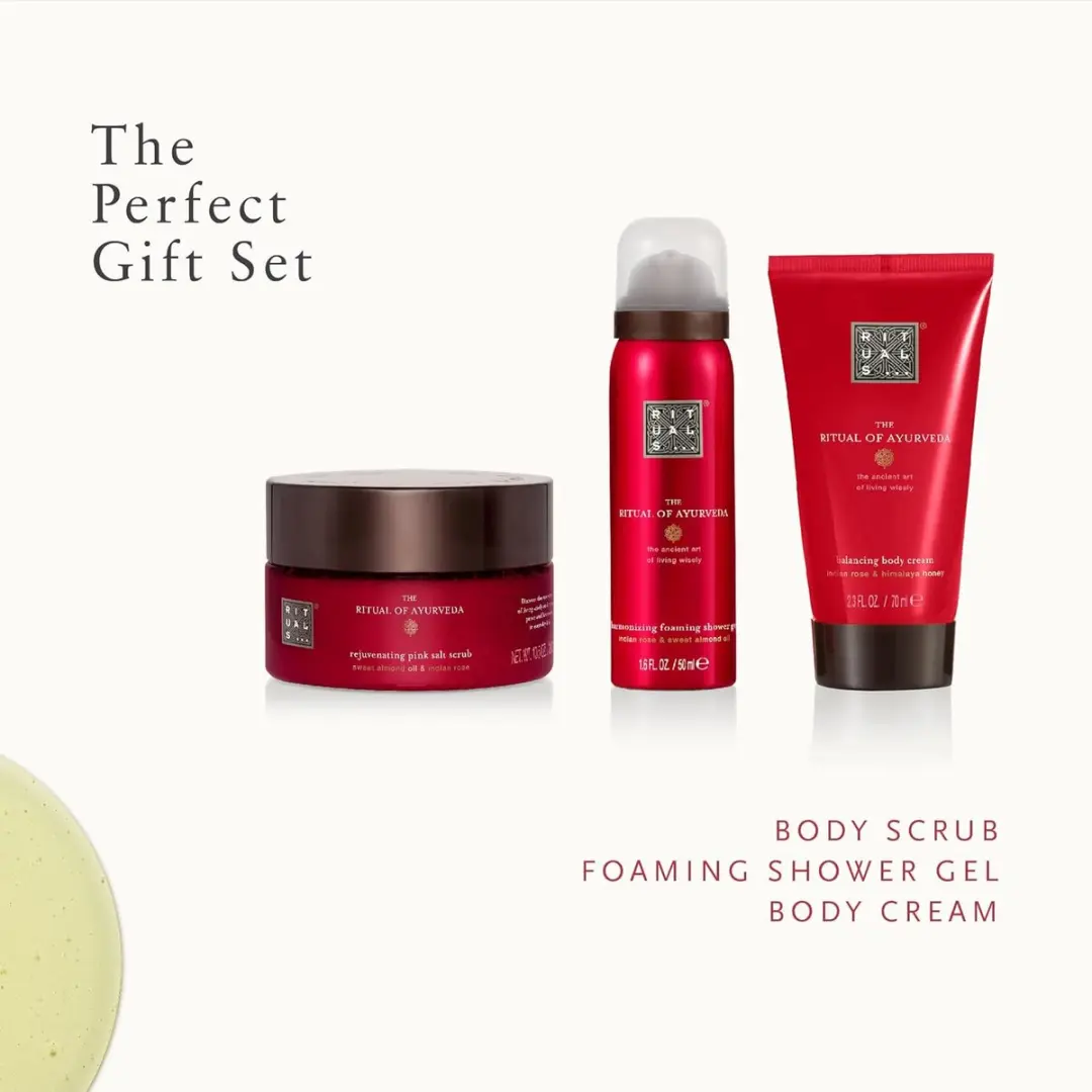 Rituals of Ayurveda Trial Set - Douchegel Bodylotion Scrub 245ml
