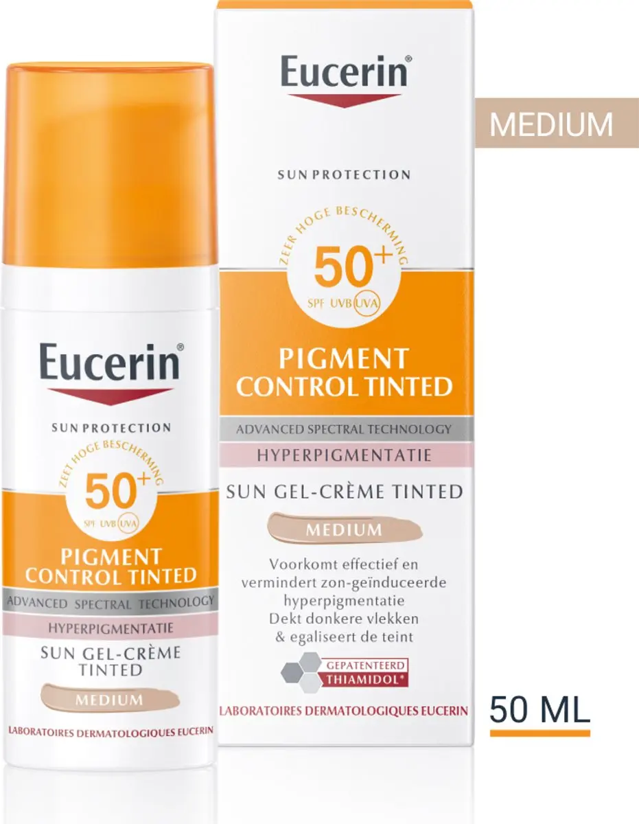 Eucerin Sun Pigment Control Medium Tinted Gezicht - SPF 50+ - 50ml