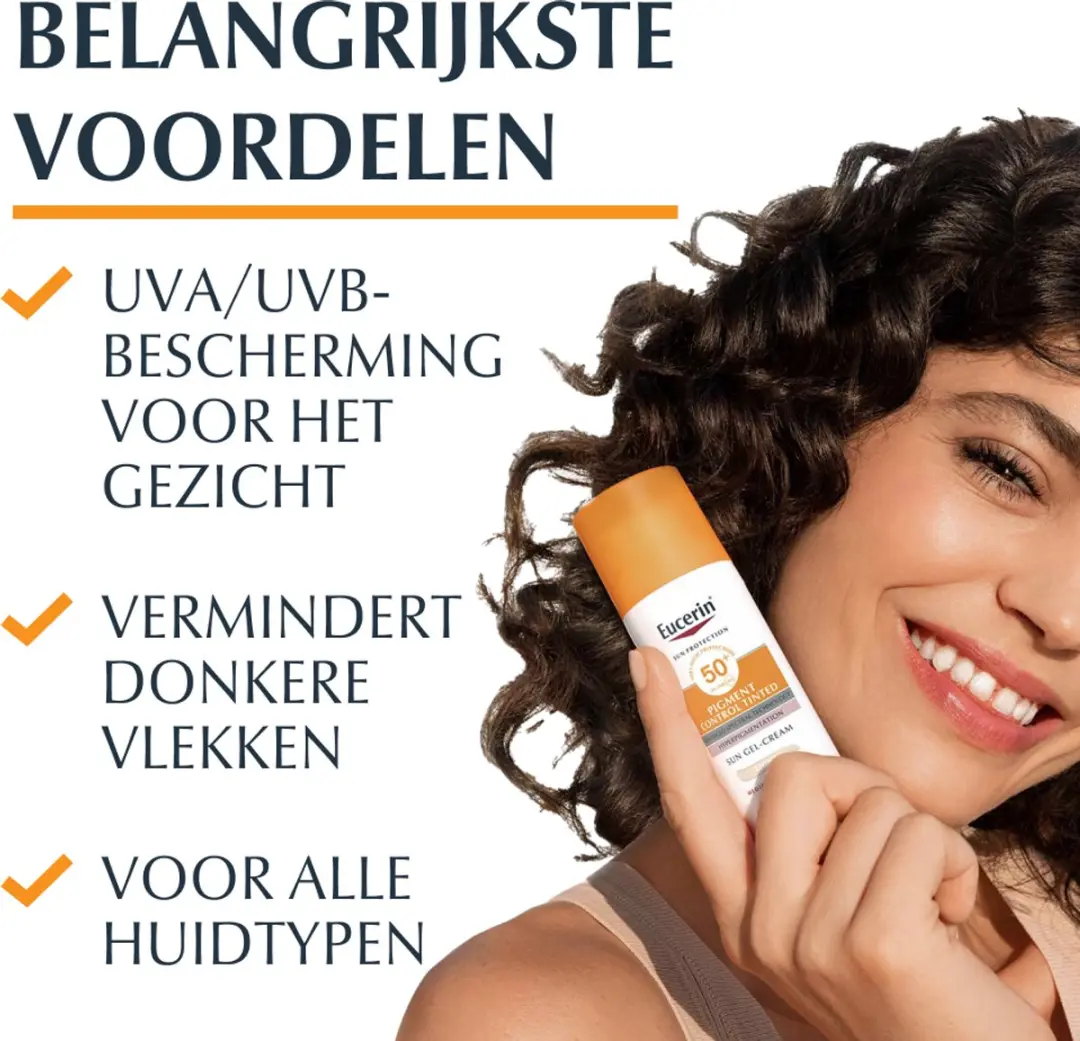Eucerin Sun Pigment Control Medium Tinted Gezicht - SPF 50+ - 50ml