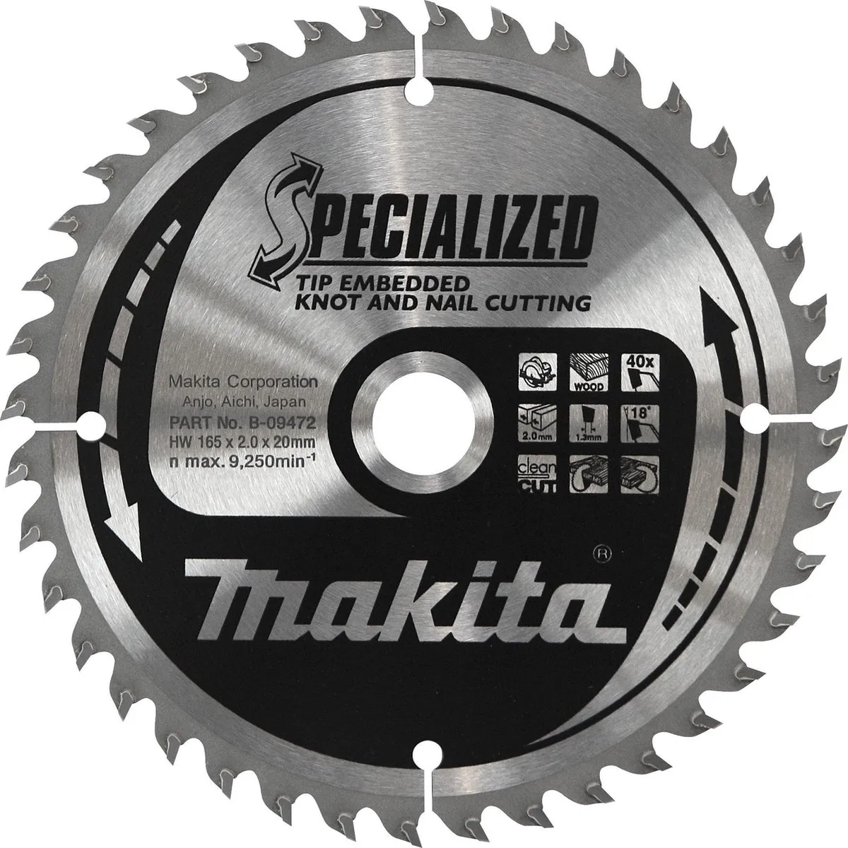Makita Cirkelzaagblad B-09466 Hout