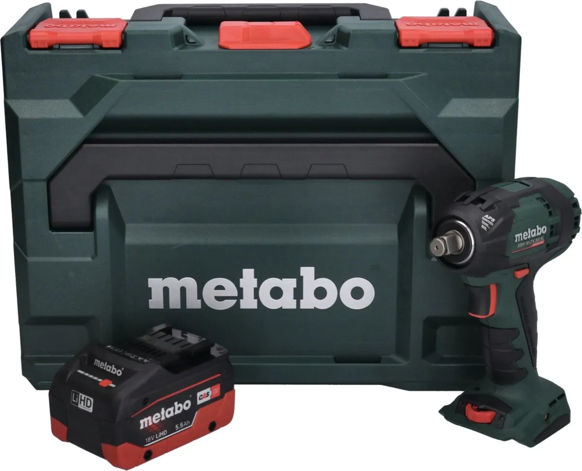 Metabo SSW 18 LTX 300 BL Slagmoersleutel 300Nm - 1x 5,5Ah Accu