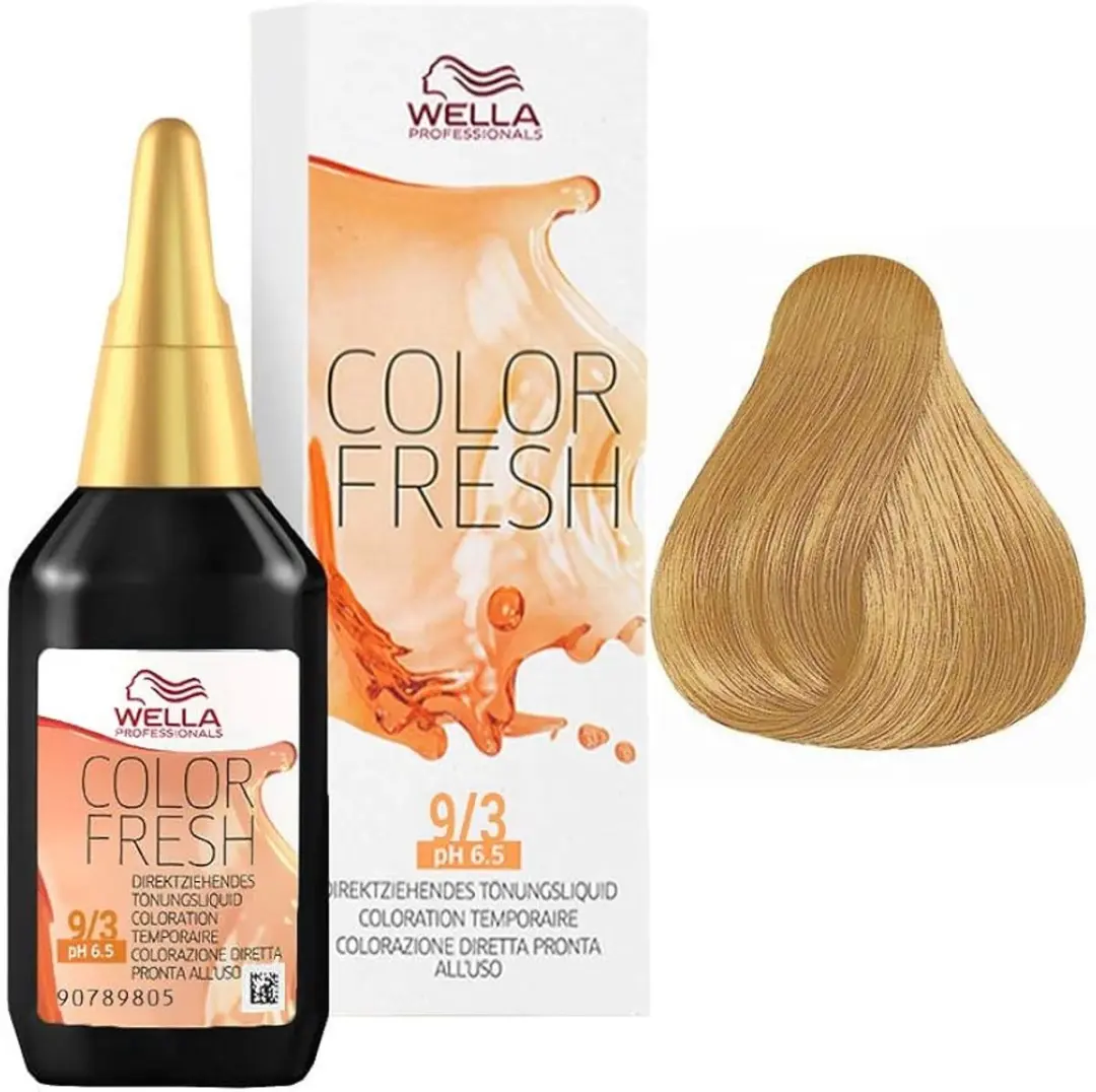Wella Professionals Color Fresh Haarverf 9/3 75ml - Zwart - afbeelding 6 van 12