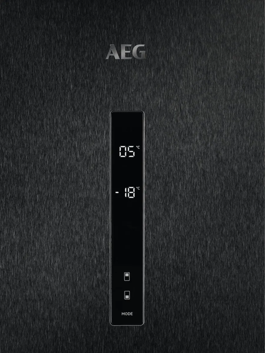 AEG RCB732E5MB Koel-Vriescombinatie - 302L - Zwart