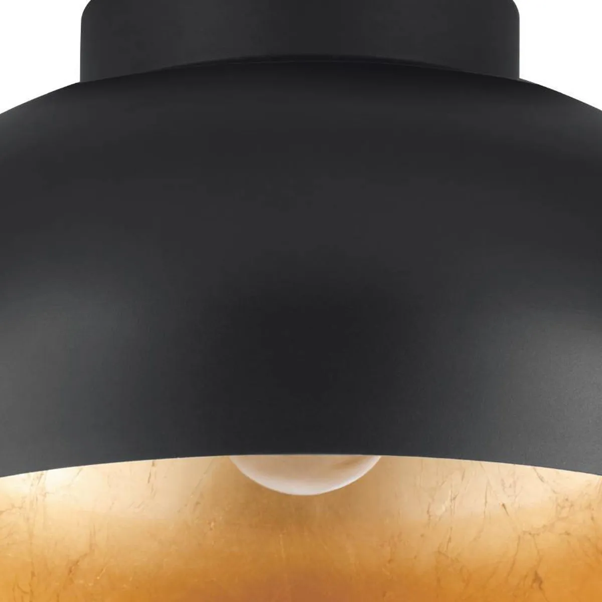Eglo Mogano 2 Plafondlamp Ø28cm - Zwart/Goud
