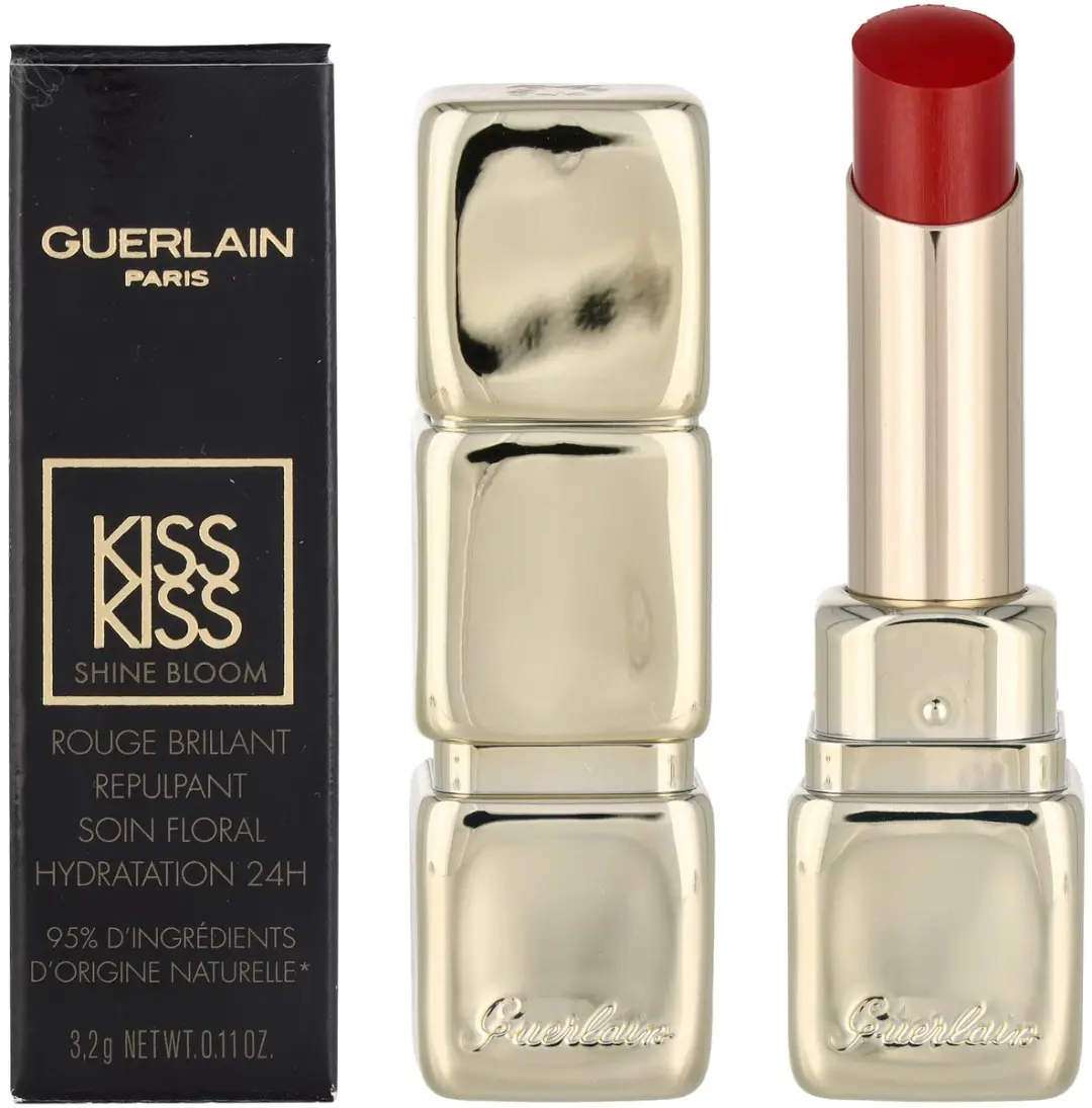 Guerlain Kiss Kiss Shine Bloom Lipstick 509 Wild Kiss - 3.2g