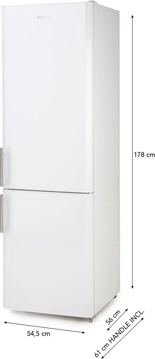 Domo DO91308C Koelvriescombinatie 244L - Wit
