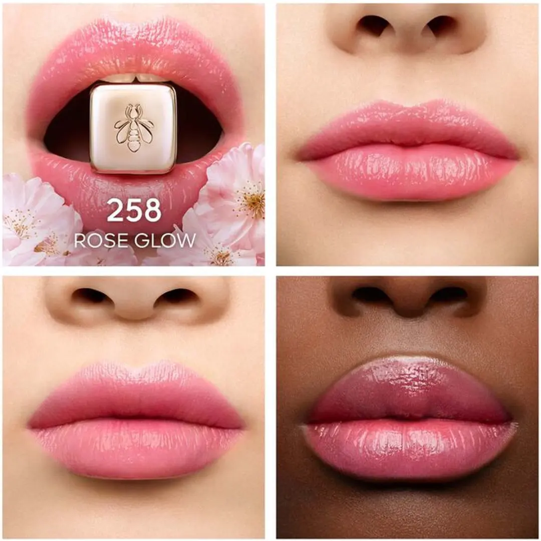 Guerlain Kisskiss Bee Glow Lip Balm 258 Rose Glow 3.2g - afbeelding 6 van 6