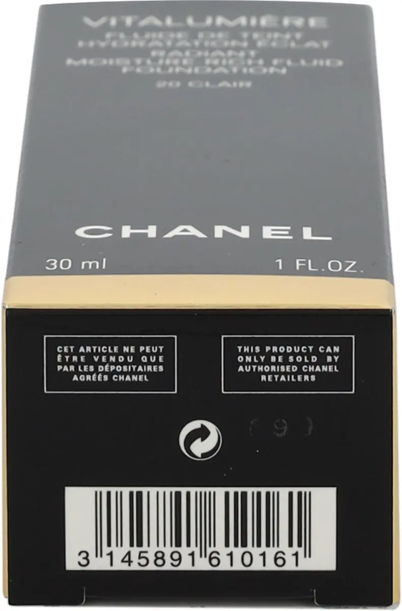Chanel Vitalumière Foundation #20 Clair 30ml