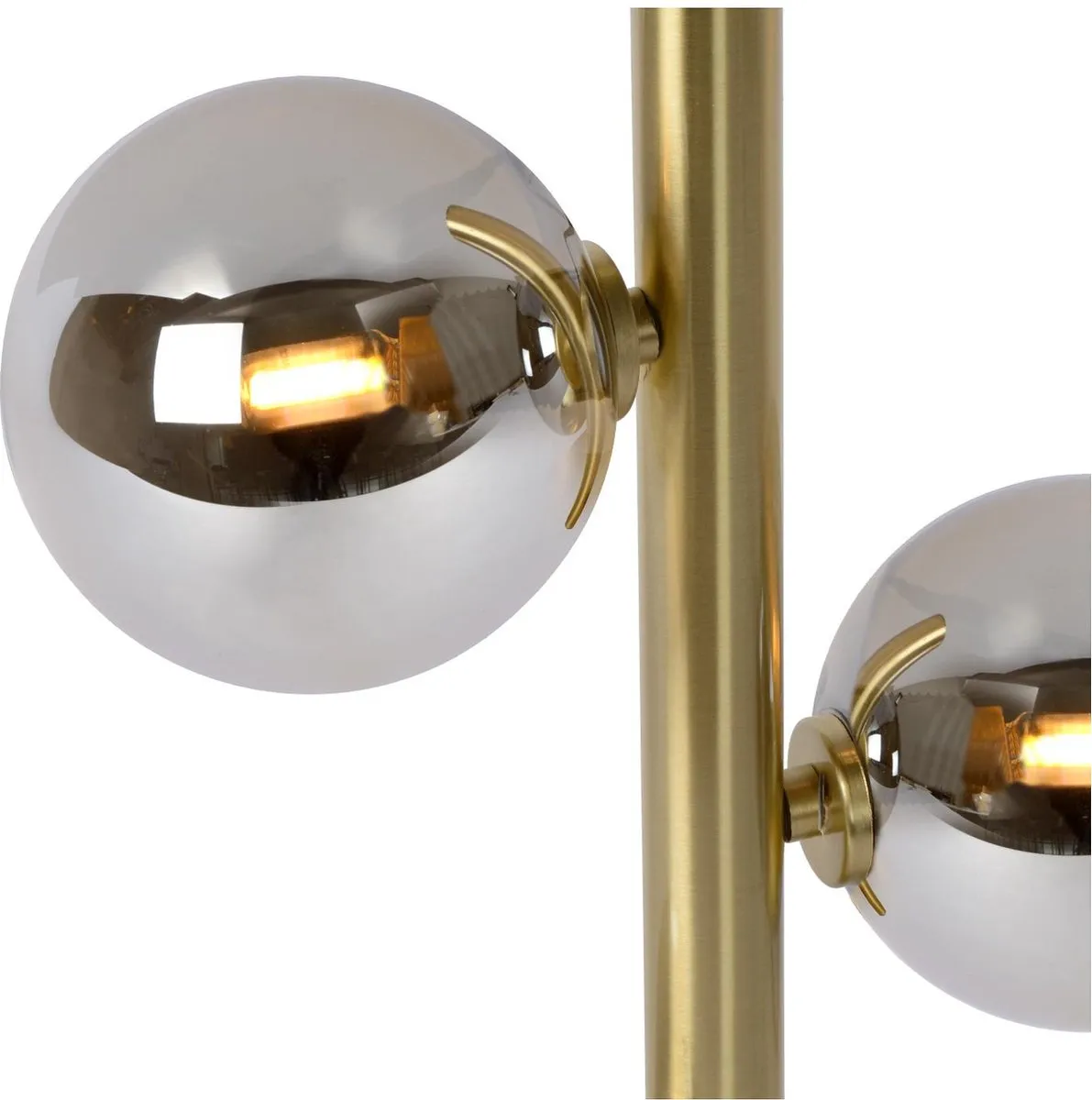 Lucide TYCHO Vloerlamp - 4xG9 Mat Goud/Messing
