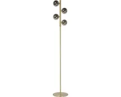 Lucide TYCHO Vloerlamp - 4xG9 Mat Goud/Messing