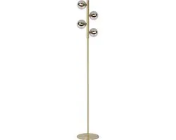 Lucide TYCHO Vloerlamp - 4xG9 Mat Goud/Messing