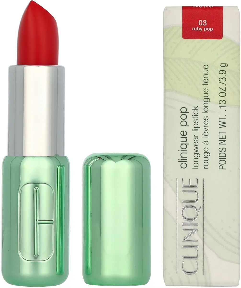 Clinique Pop Longwear Matte Lipstick 03 Ruby Pop - 3.9g