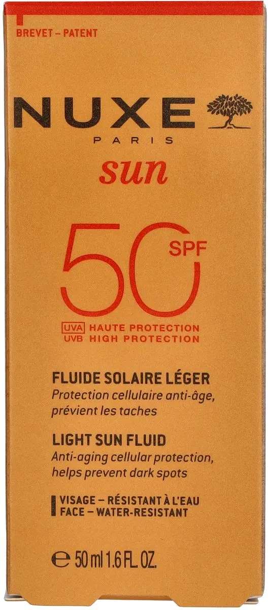 Nuxe Sun Light Fluid High Protection SPF 50 - 50ml