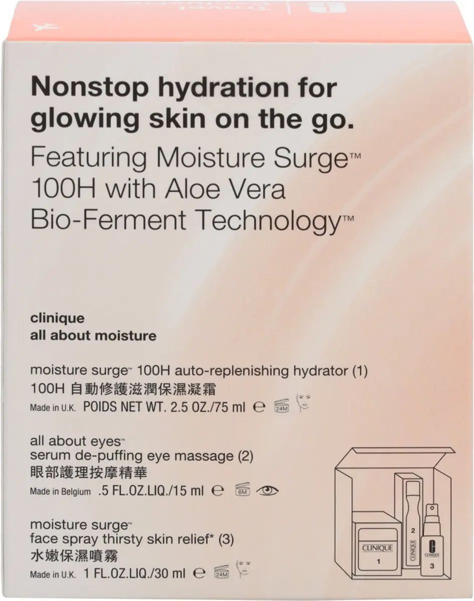 Clinique Moisture Surge Set - 3x120ml Dagcrème/Reiniger/Serum
