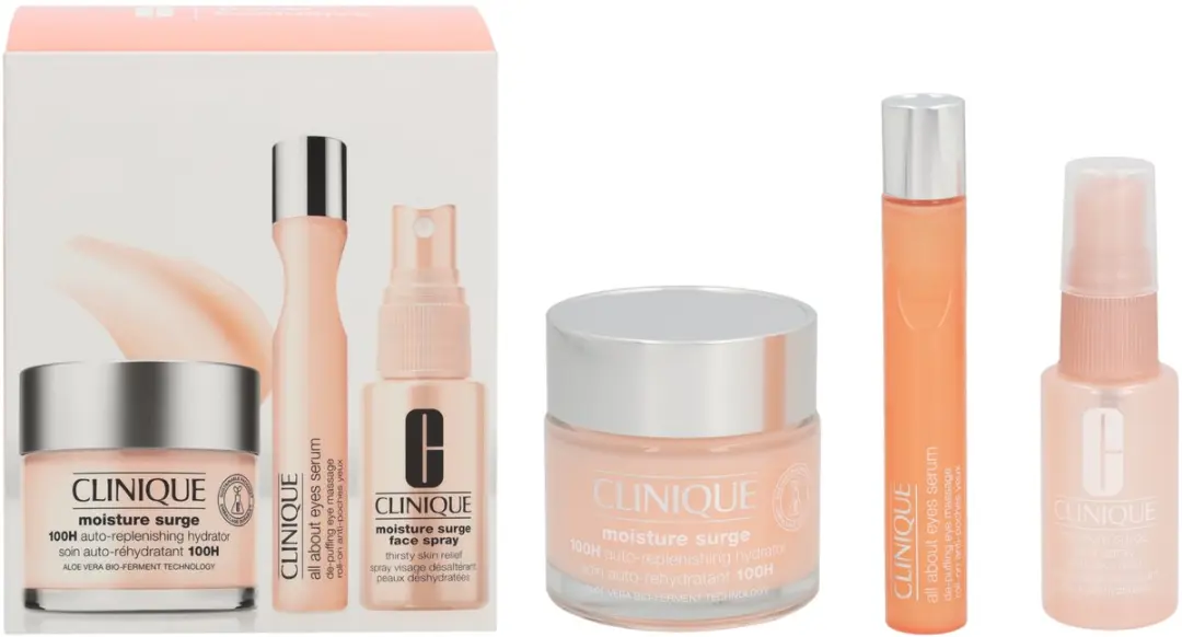 Clinique Moisture Surge Set - 3x120ml Dagcrème/Reiniger/Serum