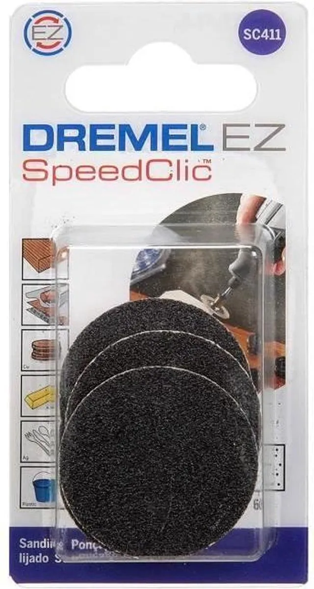 Dremel EZ SpeedClic SC411 Schuurschijven - 6 Stuks