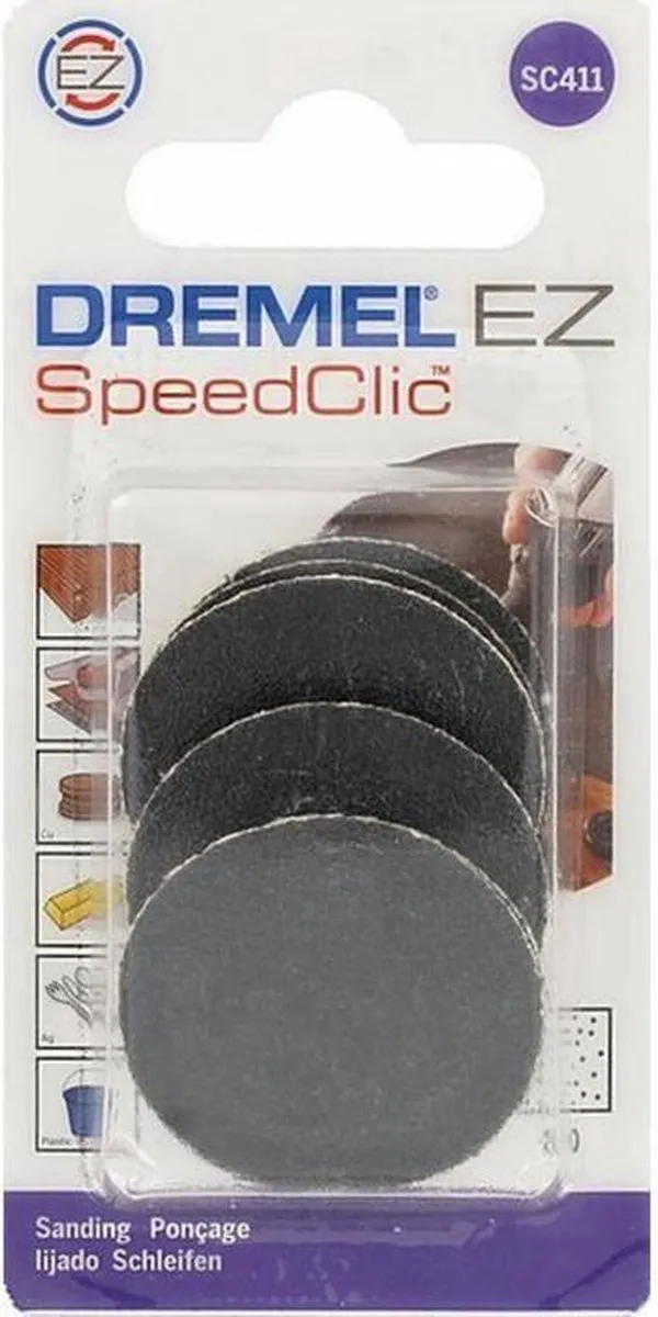 Dremel EZ SpeedClic SC411 Schuurschijven - 6 Stuks - afbeelding 6 van 6