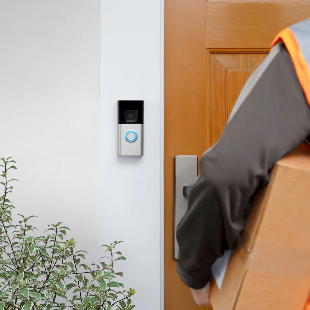 Ring Battery Video Doorbell Plus 2e Gen - 1536p HD+ - Satin Nickle