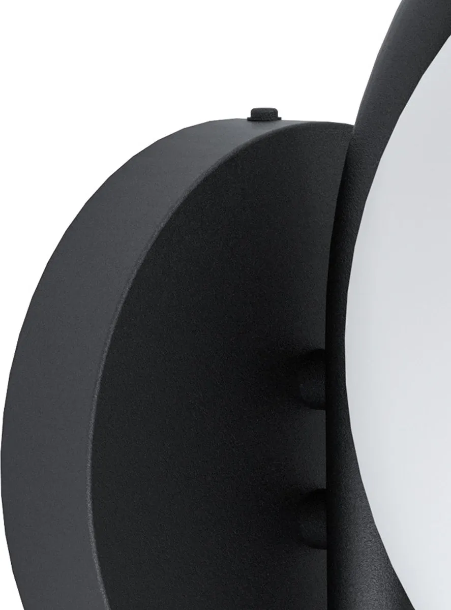 Eglo Prata Vecchia Wandlamp Buiten E27 - 20cm - Zwart/Wit