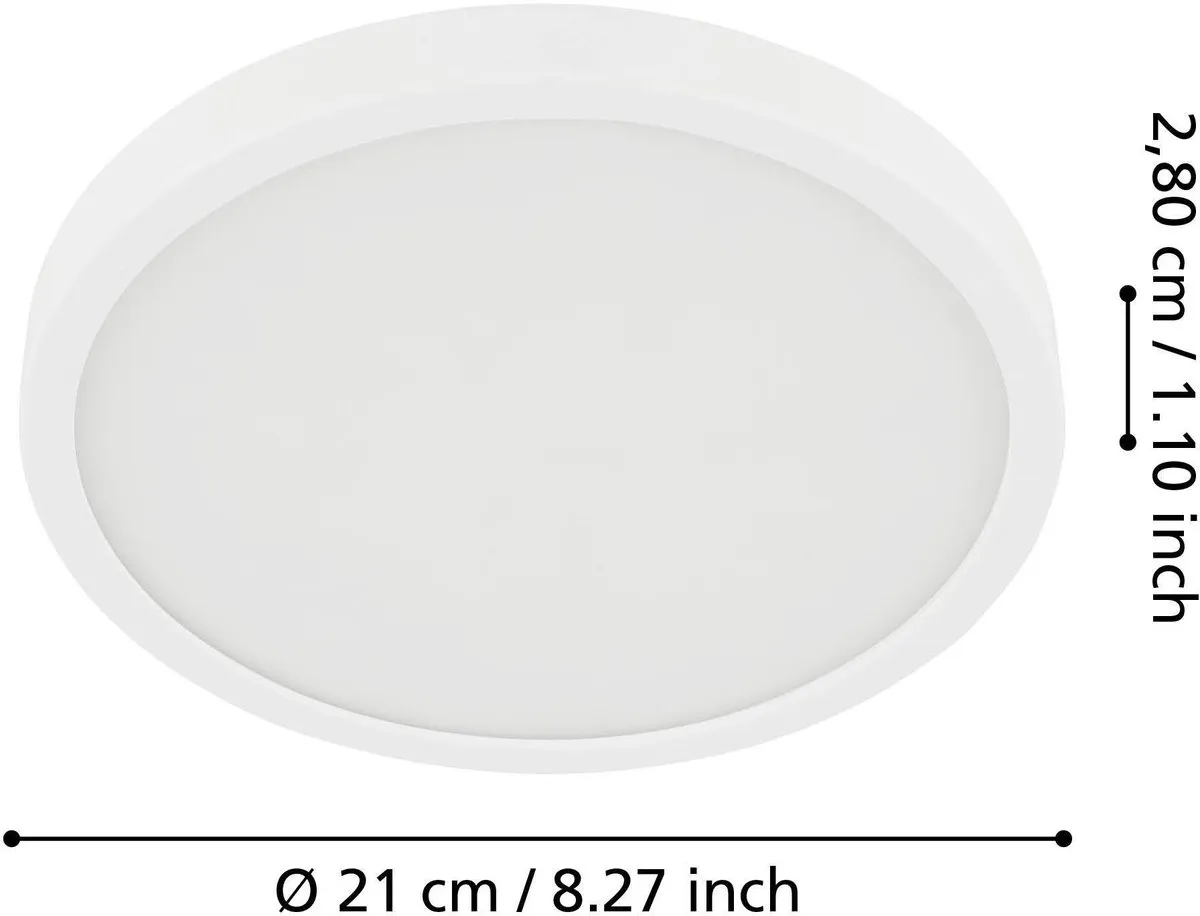 Eglo Fueva 5 Plafondlamp 21cm - Wit