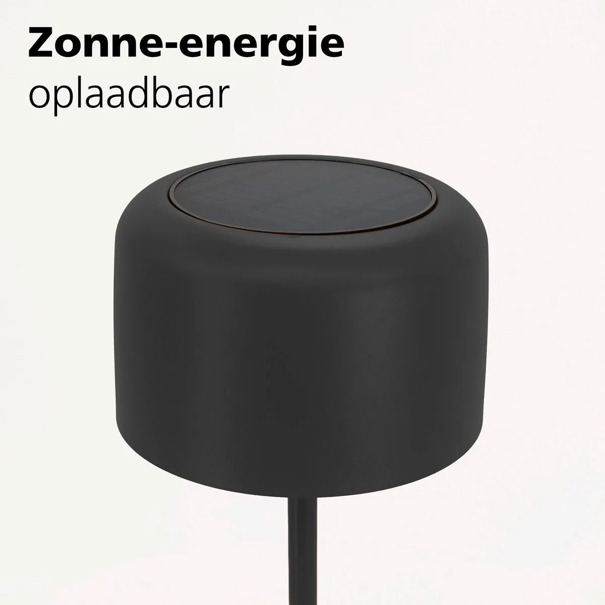 Eglo Roccanova-L Staande Lamp Zwart - Oplaadbaar 22u - Solar - 120cm