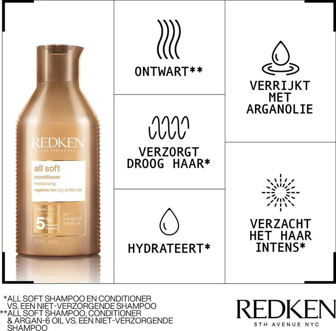 Redken All Soft Conditioner 300ml