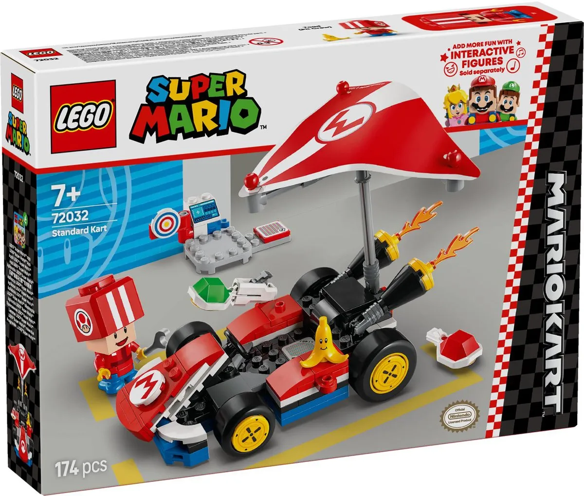 LEGO Mario Kart Standaardkart 72032 - 174 Stukken - Meerkleurig
