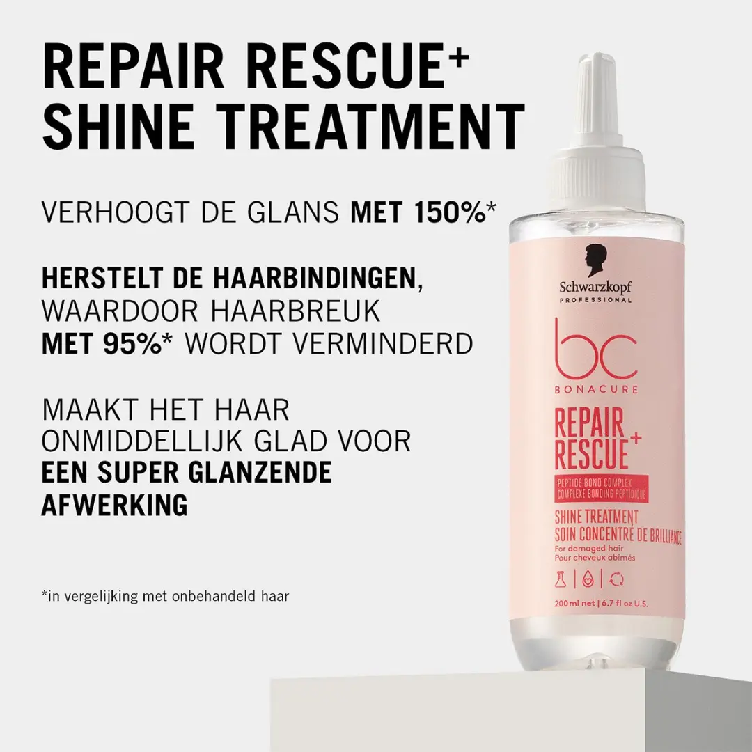 Schwarzkopf BC Repair Rescue+ Shine Treatment 200ml