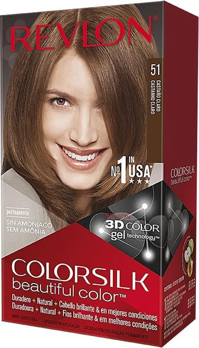 Revlon Colorsilk Haarkleur Lichtbruin 3ml