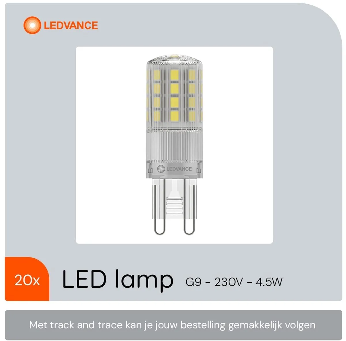LEDVANCE LED Capsule Steeklamp G9 4.5W - 20 Stuks - afbeelding 3 van 6