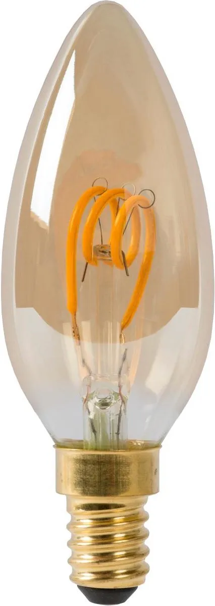Lucide C35 LED Filamentlamp E14 3W 2200K - Amber - afbeelding 6 van 6