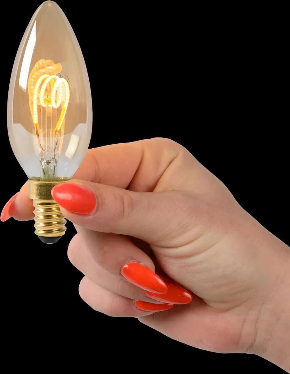Lucide C35 LED Filamentlamp E14 3W 2200K - Amber