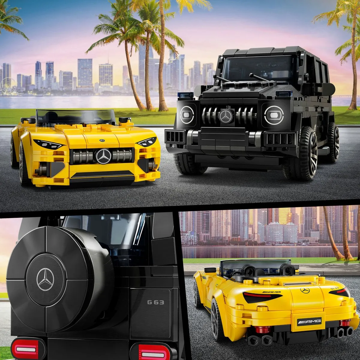 LEGO Speed Champions Mercedes-AMG G 63 & SL 63 76924 - 806 Stukken