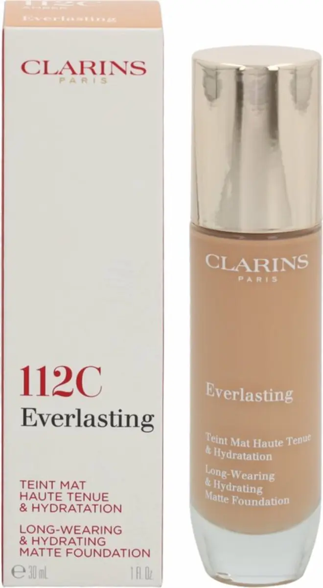 Clarins Everlasting Foundation 112C Amber - 30ml