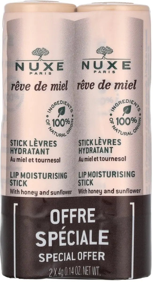 Nuxe Reve De Miel Lippenbalsem 2x4g