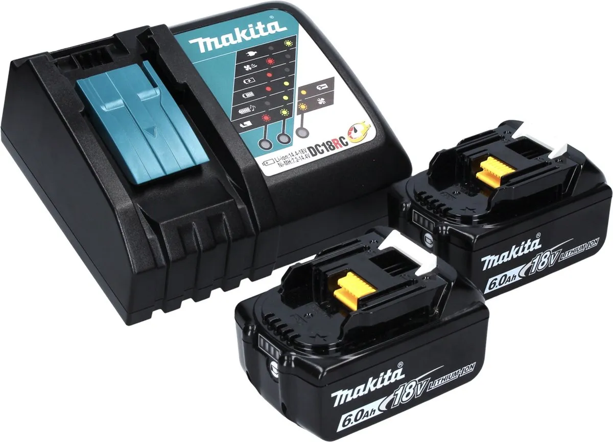 Makita DTW 1002 RGJ Slagmoersleutel 18V 1000Nm - 2x 6.0Ah + Lader