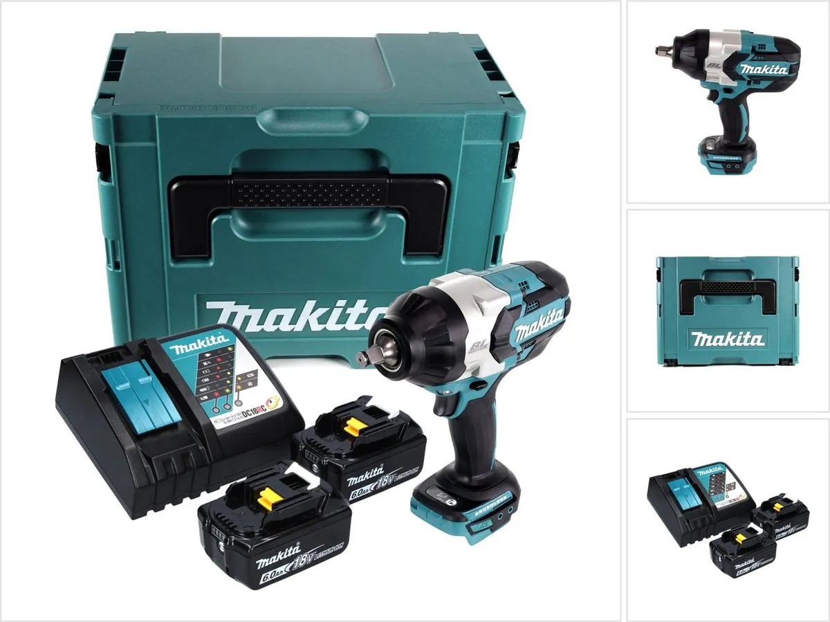 Makita DTW 1002 RGJ Slagmoersleutel 18V 1000Nm