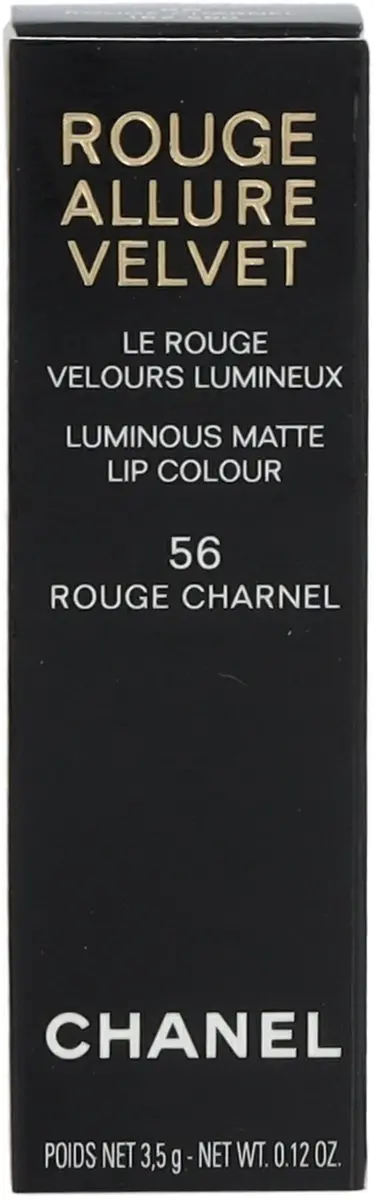 Chanel Rouge Allure Velvet Matte Lippenstift 56 Rouge Charnel - afbeelding 6 van 6