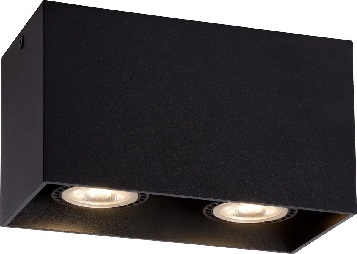 Lucide BODI Plafondspot 2xGU10 - Zwart