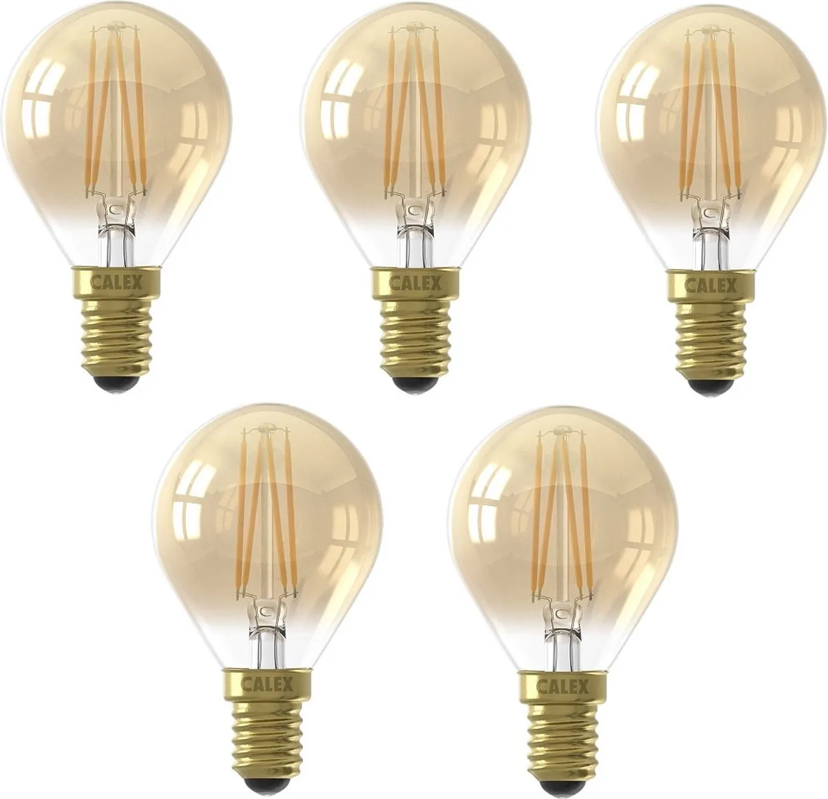 Calex LED Kogellamp E14 3.5W 250lm 2100K Goud
