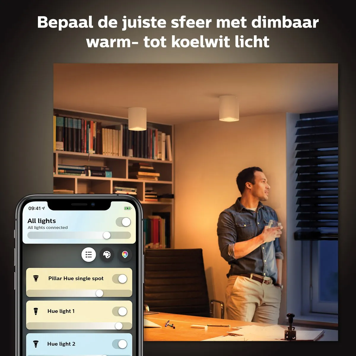 Philips Hue Pillar Opbouwspot GU10 - Wit
