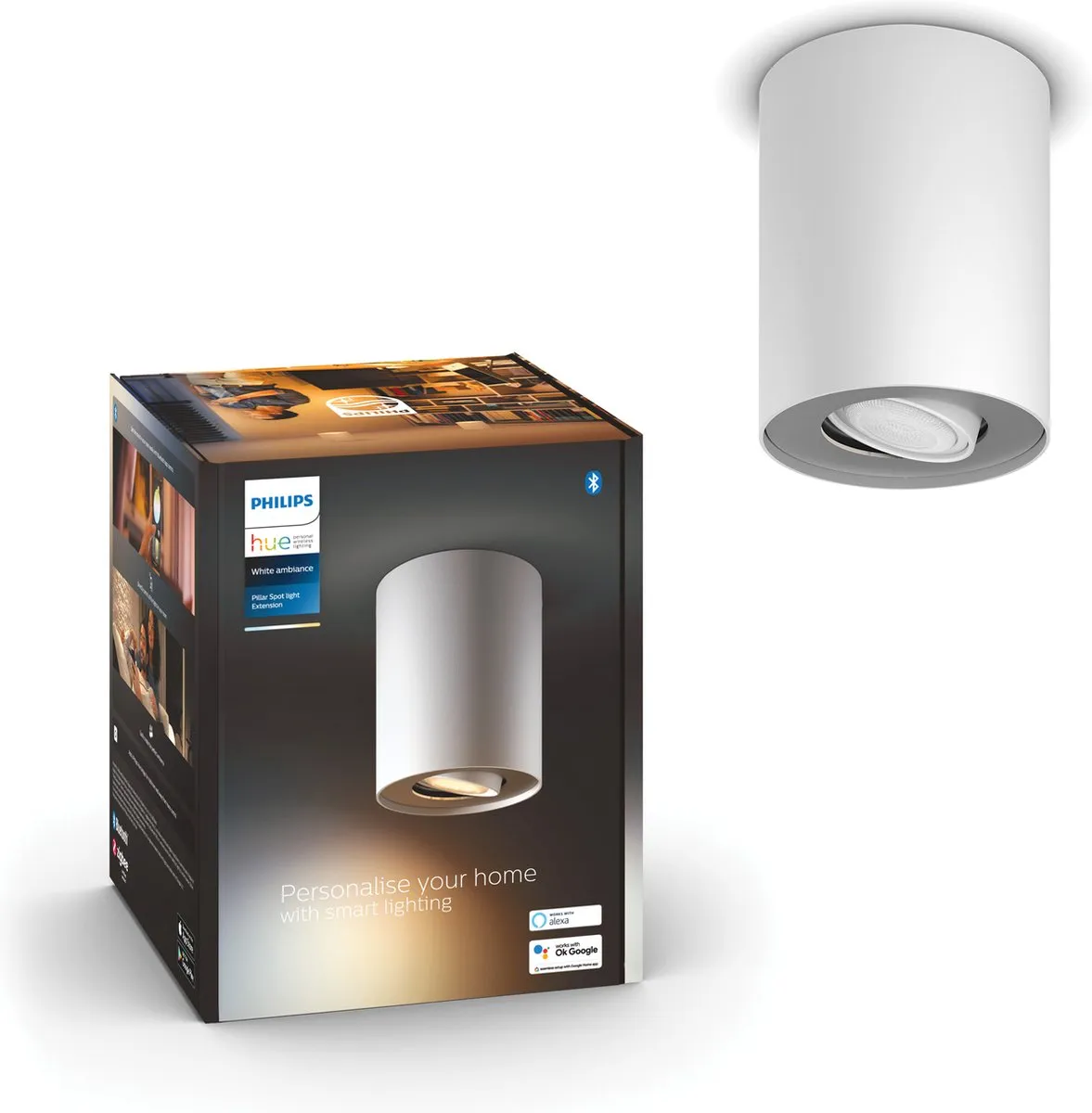 Philips Hue Pillar Opbouwspot GU10