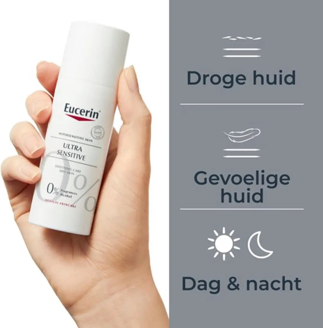 Eucerin UltraSENSITIVE Kalmerende Dagcrème 50ml - 2 Stuks