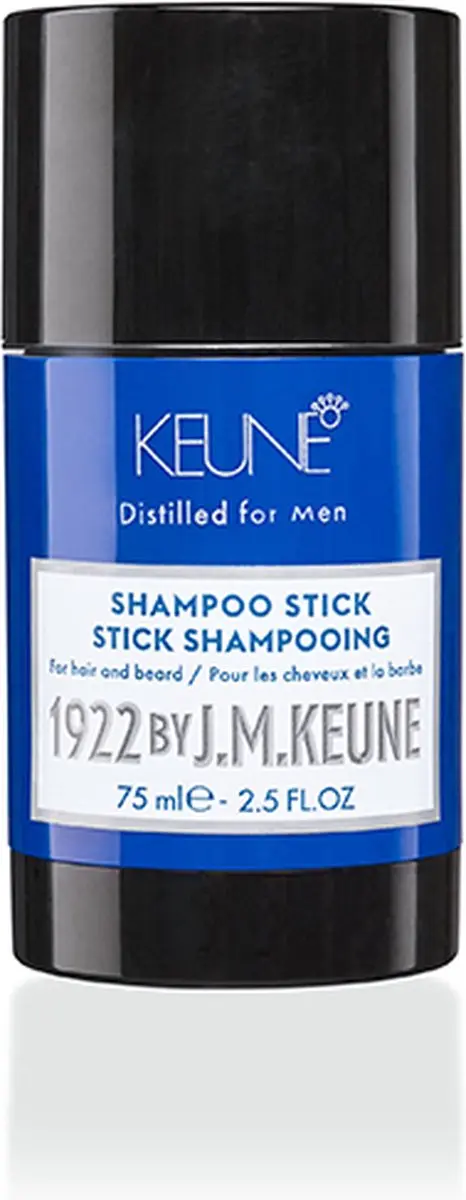 Keune 1922 Shampoo Stick Hair & Beard 75ml - Zwart